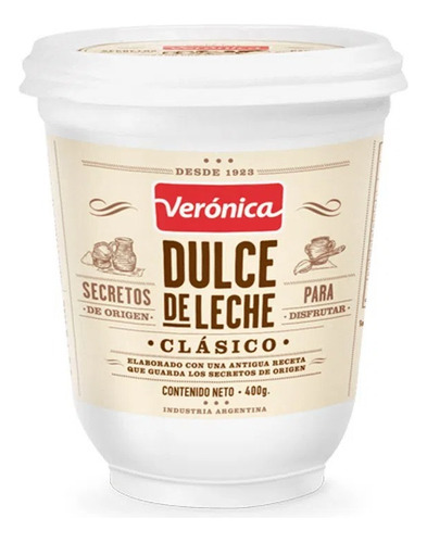 Dulce De Leche Clásico Veronica 400 Gr