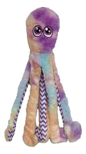 Juguete De Peluche Para Perro Pet Lou Octopus Purple Tie Dye