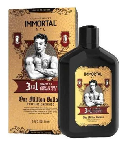 Immortal Nyc 3 In 1 One Million Dollars Champú + Acondiciona