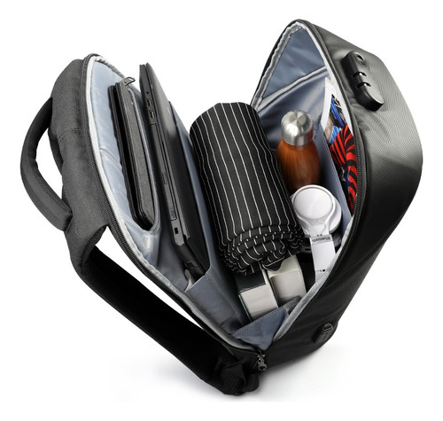 Mochila Tigernu Ejecutiva Para Notebook Negro T-b3611