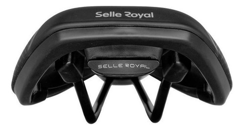 Sillín Selle Royal Vivo Flat Rvs, 274 x 147 mm, negro
