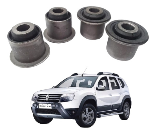 Kit De 4 Bujes De Tijera Para Renault Duster Oroch  4x4 4x2 