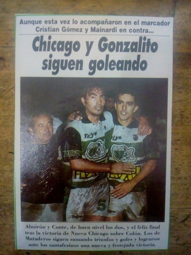 Recorte Nueva Chicago De Almirón Y Conte