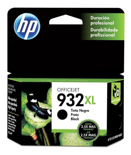 Cartucho  Original Hp 932xl Negro - Impresora 6100 - 7610