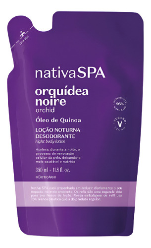 Nativa Spa Hidratante Corporal Refil Orquidea Noire