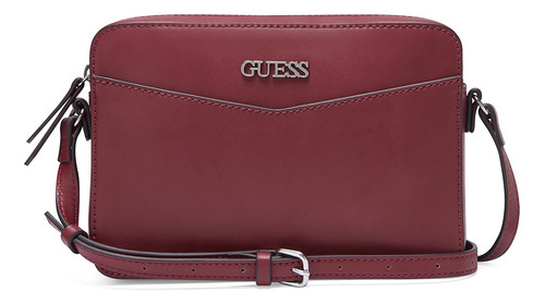 Bolsa Guess Factory Le872979 Acabado de los herrajes Niquel Color Rojo Correa de hombro Rojo Diseño de la tela Liso