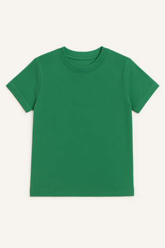 Playera Unisex %100 De Algodón Para Niños - Trouble Maker Verde Musgo 6 Lisa