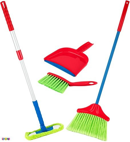 Kids Cleaning Set 4 Piece - Juego De Limpieza Para Juguetes