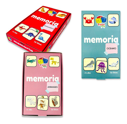 Combo Juegos De Caja: Memoria X 3