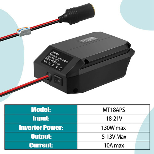 , Convertidor Reductor De 18 V A 12 V Para Batería De 18 V,