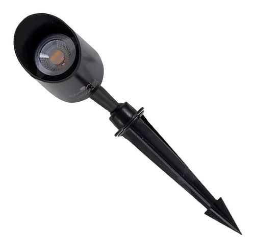 Imagem 2 de 8 de Luminária Spot Led Espeto P/jardim Lâmpada Cob Luz Fria 7w