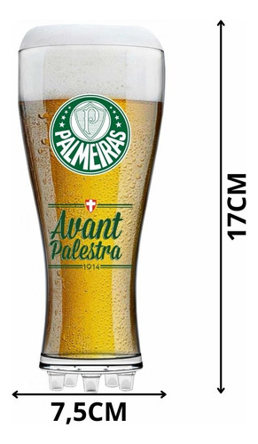 Copo Chuteira Cerveja Chopp 370ml Com Brasão Do Time