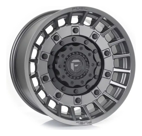 Rines 17x9 (d726-militia) Matte Gun Metal W/matte Black