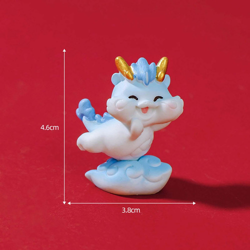 Mini Figura De Dragón Decorativa Para Chimenea, 6 Uds.