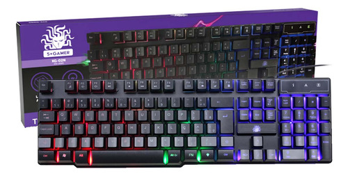 Teclado Gamer Nemesis Semi-mecânico Backlight Led Rgb Usb 5+