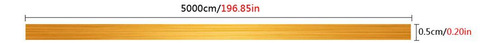 Etiqueta Engomada De Pared Lámina Dorada 5mm X 50m