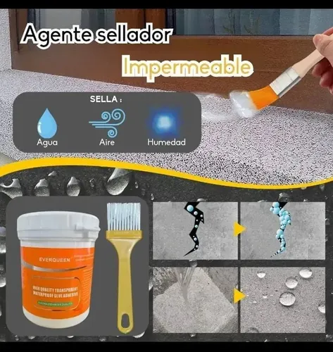 3 Sellador Adhesivo Impermeable Transparente Tapa Gotera 300