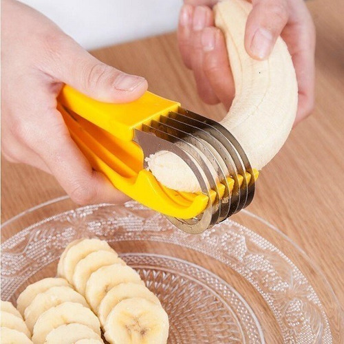 Imagen 10 de 10 de Tijera Cortador Vejetales Multiusos Platano Pepino Hot Dogs