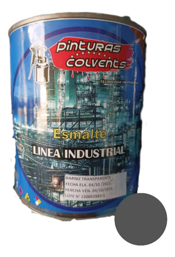 Pintura En Aceite Esmalte Color Gris Oscuro