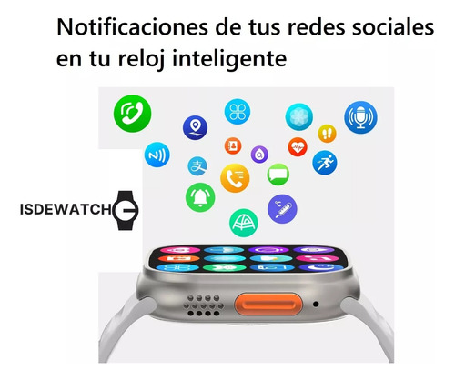 Reloj Inteligente Isdewatch Ultra Para Hombre Y Mujer Mini Bocina Bluetooth Audifonos Bluetooth Inálambricos In-ear Kit De 3 Productos