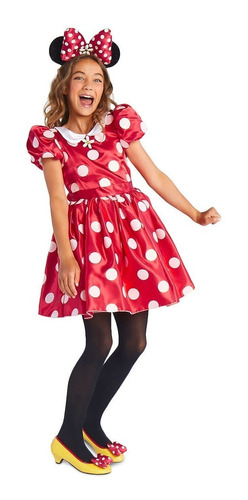 Disfraz Minnie Mouse Rojo Original De Disney Americano