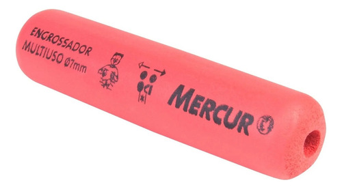 Engrossador Multiuso 7mm P/ Caneta Pincel Talheres E Escova Cor Vermelho