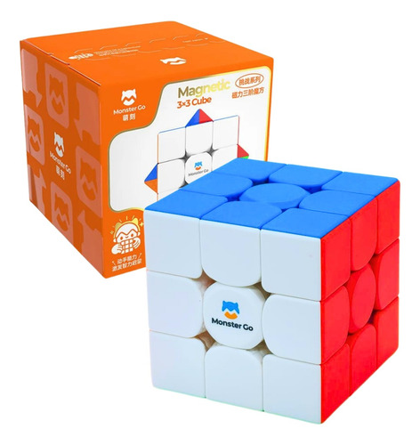 Cubo Mágico Profissional 3x3x3 Gan Monster Go  Magnético 