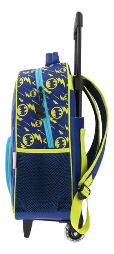 Mochila Rodante Dc Comics Escolar Reforzada Batman Escudo