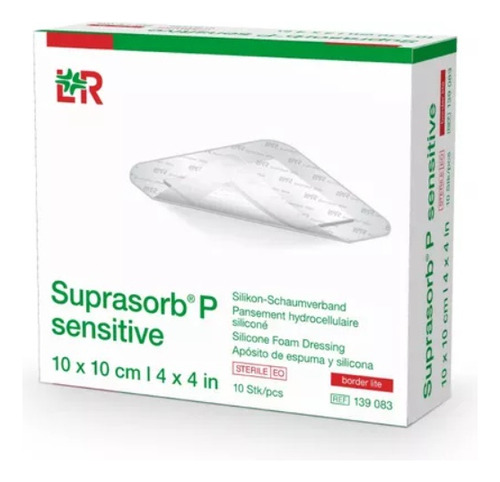 Suprasorb P Sensitive Curativo Espuma Silicone 10x10cm 10un