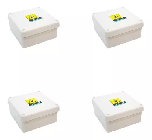 Caja Estanca Exterior Ip 65 Romax 20x20x10 Blanca Pack X 4