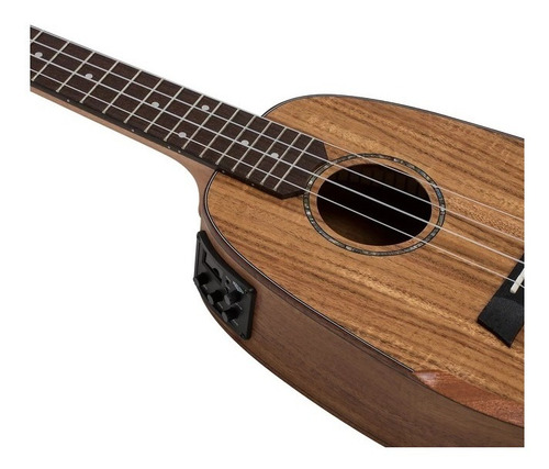 Imagem 4 de 6 de Ukulele Malibu Abacaxi Concert 23 Sapele Elet Nat C/ Capa