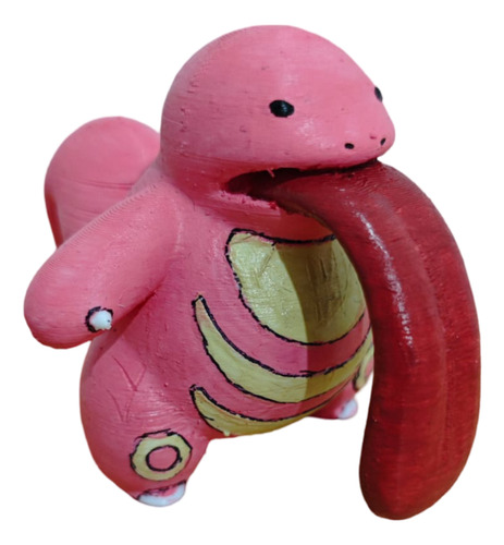 Figura Pokemon Lickytung Impresa 3d Pintada A Mano 8cm