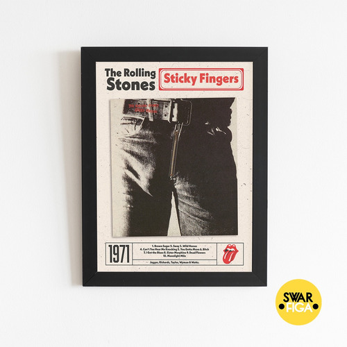 Cuadro Decorativo - Sticky Fingers - Rolling Stones