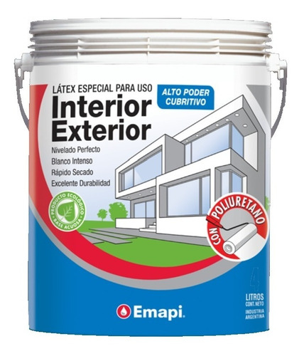 Pintura Latex Interior / Exterior - Emapi 20 Litros