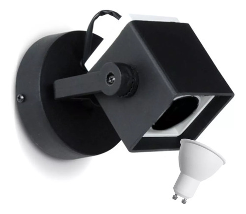 Spot Aplique De Pared De Polipropileno 1 Luz Con Led 6/7w 