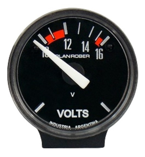 Reloj Voltimetro 12 Volts Mini  40mm Orlan Rober 224 H 12v