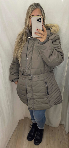 Campera Larga Impermeable Talles Grandes Mujer The Big Shop