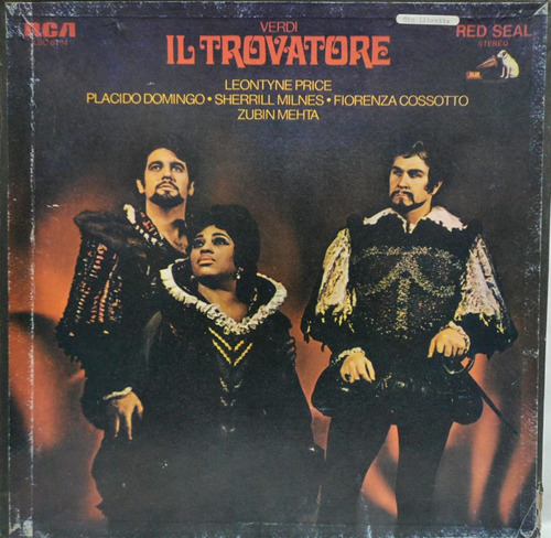Verdi* ' Leontyne Price Placido Domingo  Il Trovatore Lp X3