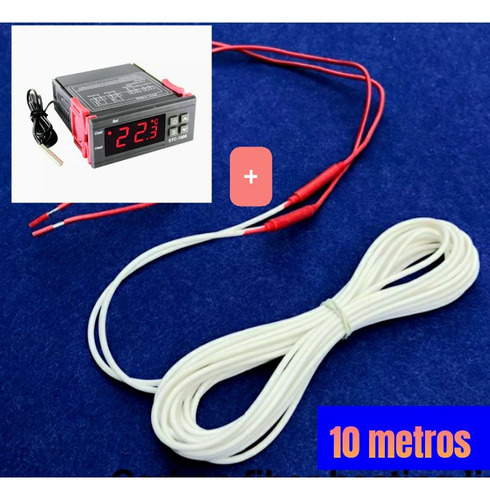 Termostato Stc-1000 + Resistencia 10 Metros, 147 Watts 