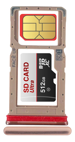 Bandeja Porta Sim Card Chip Compatible Motorola G9 Plus +