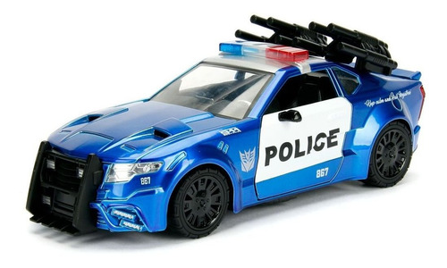 Imagem 5 de 9 de Carro Miniatura Mustang Barricade Transformers 1:24 Jada