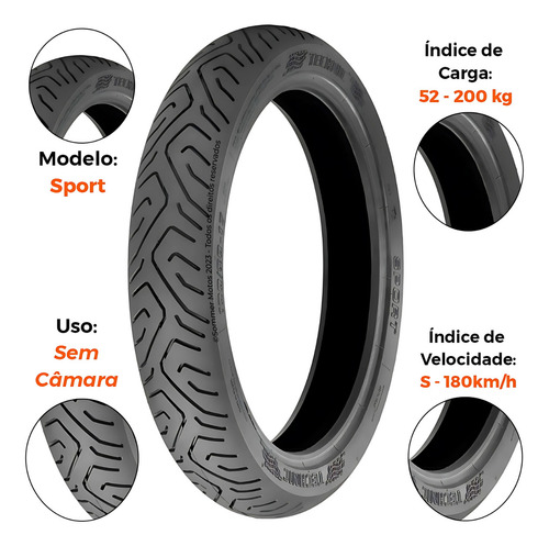 Par Pneu Fazer Fz15 100-80-17 + 140-70-17