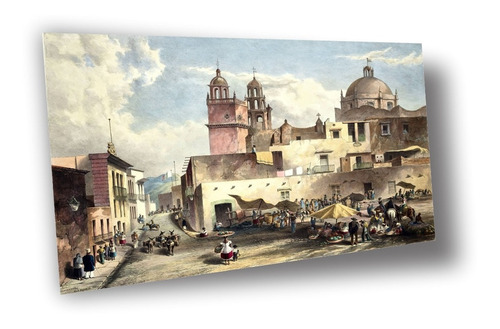 Lienzo Canvas Arte Mexicano Guanajuato 1840 Egerton 100x145