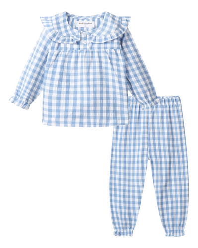 Conjunto De Pijama Mud Kingdom Para Niñas, Cuello Peter Pan