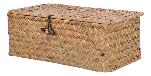 Caja De Almacenamiento Tejida, Cesta De Hierba Marina Natura