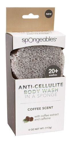 Spongeables - Anti-cellulite Body Wash In A Sponge - Coffee