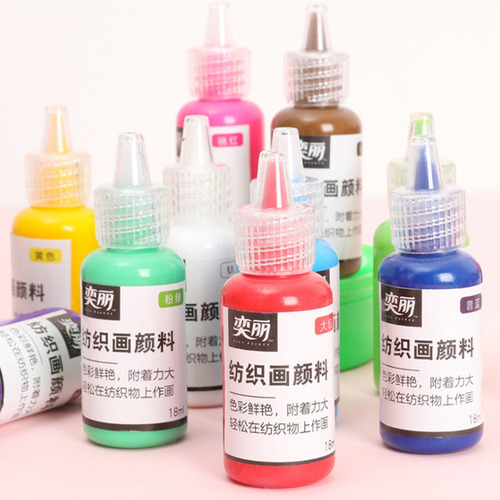 Juego De Pintura De Tela De 12 Colores 60 Ml Cada Botella Te