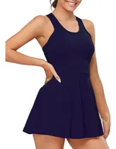 Comprar Vestido De Tenis Y Golf Para Mujer Con Bolsillos Cortos