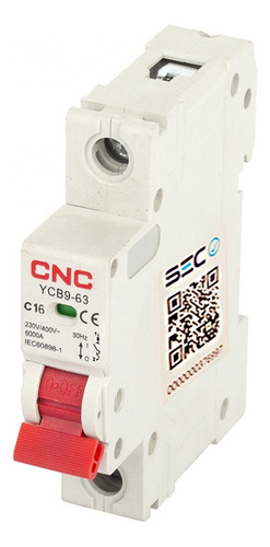 Automatico 1x16amp 6ka Curva C Interruptor Certificado Sec