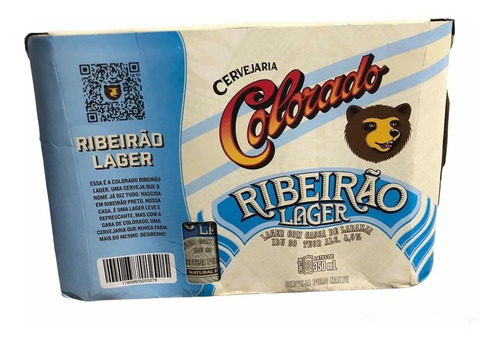 Cerveja Colorado Ribeirão Lager Lata 350ml - Pack Com 8 Und